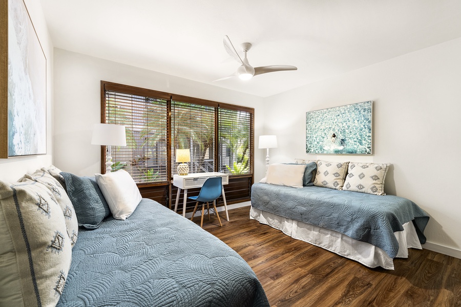 Guest bedroom with 2 Twin beds & A/C