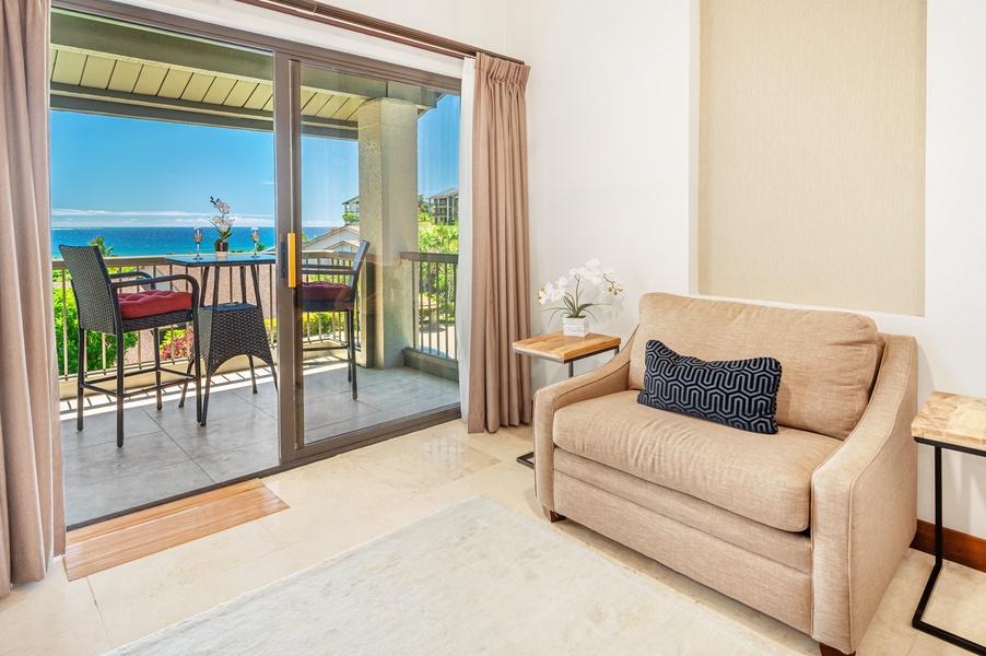 Beautifully appointed Studio Suite with your very own private lanai is of the Best Locations in the Resort with Dramatic and Beautiful Bali Hai Ocean Views