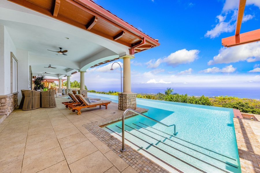 Unparalleled views right in front of you as you take a dip into the pool.