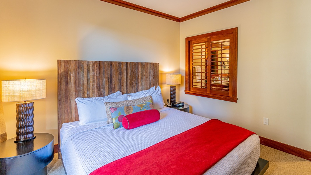 Sleep peacefully in the comfort of the primary guest bedroom.