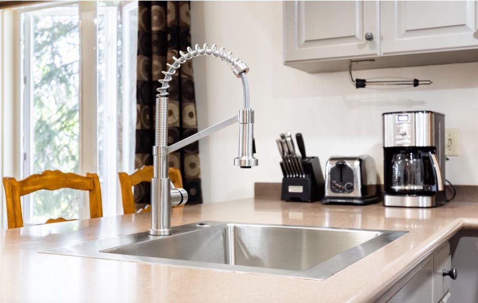 Equipped with a full kitchen