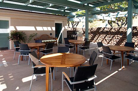 There are additional BBQ's here for your use as well as seating areas and restrooms.