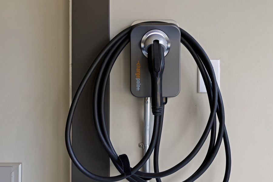 EV charger available for guest use — easy and convenient for electric-vehicle travelers.