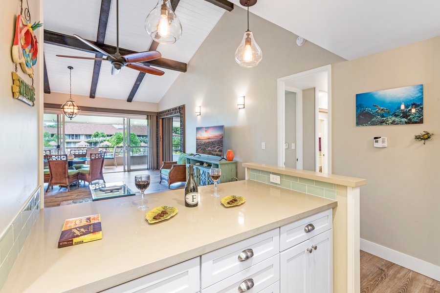 Brand new appliances in the remodeled kitchen.