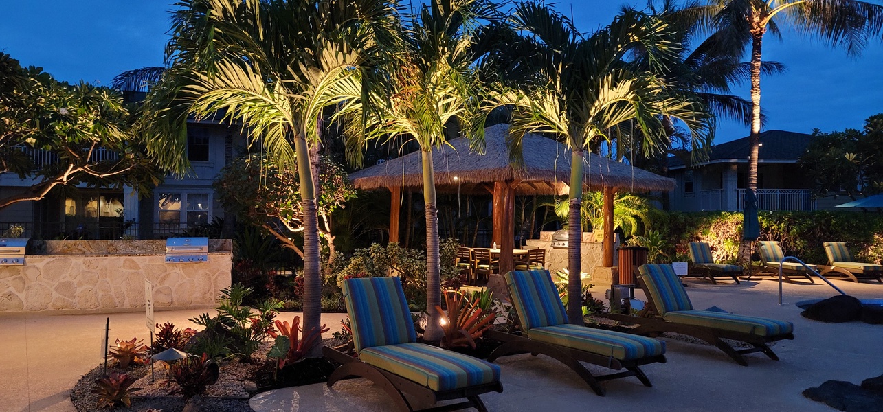 Enjoy the cabana and relaxing atmosphere.