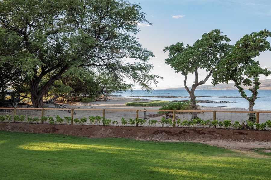 Lush greenery and feel the ocean breeze by the beach.