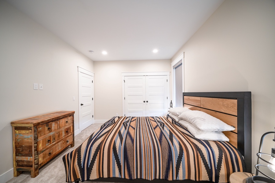 Guest bedrooms 2 and 3 have a queen bed and share access to the guest bathroom