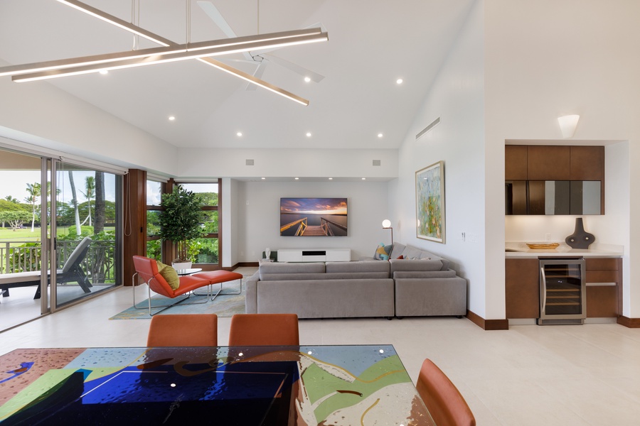 Conveniently located spaces that flow seamlessly between the kitchen and living areas for easy entertaining.