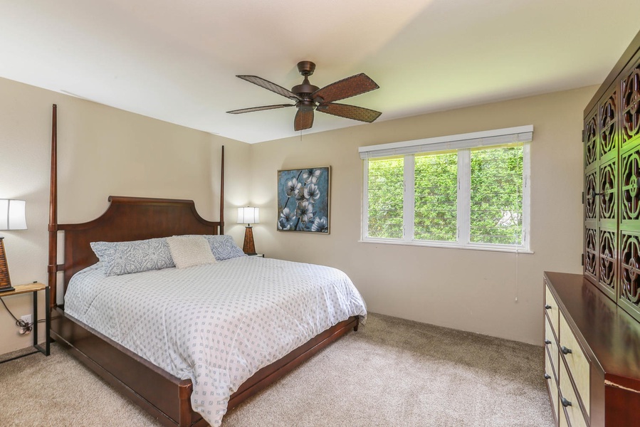 Guest room with natural light