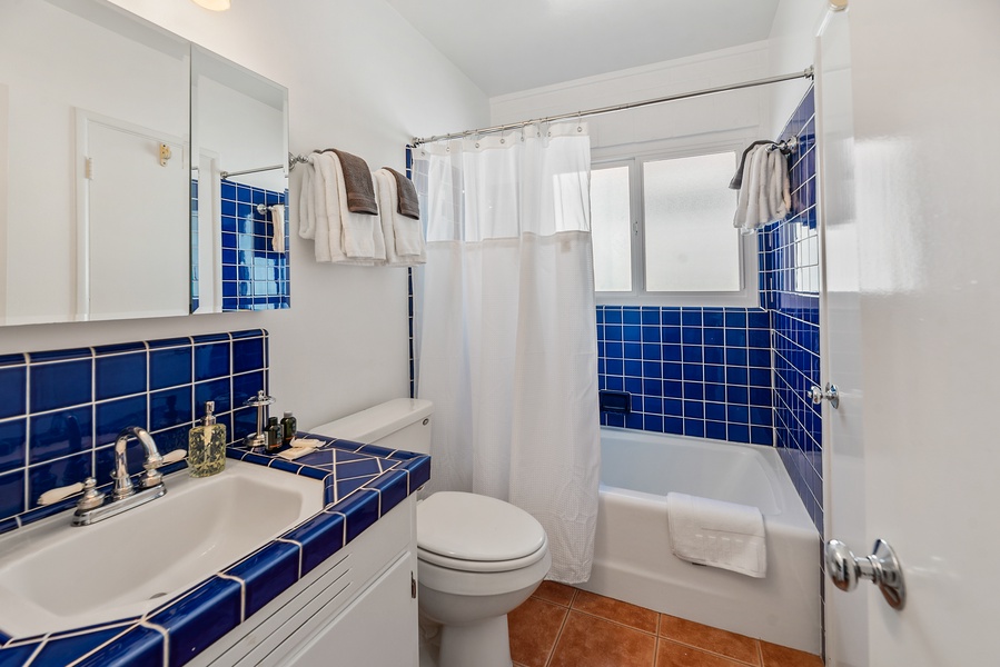 Primary bathroom with tub