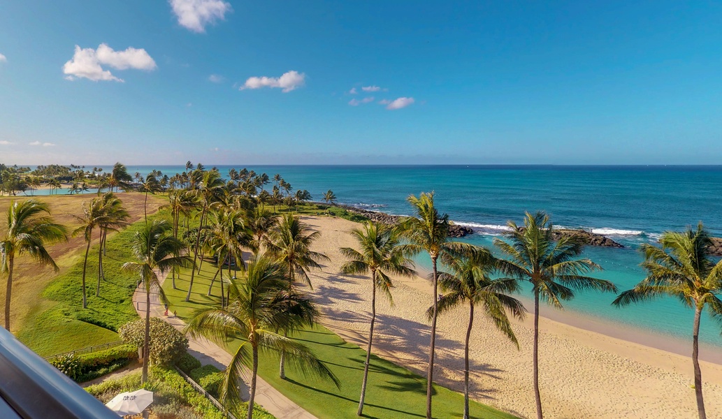 Coastal views from outside your lanai.