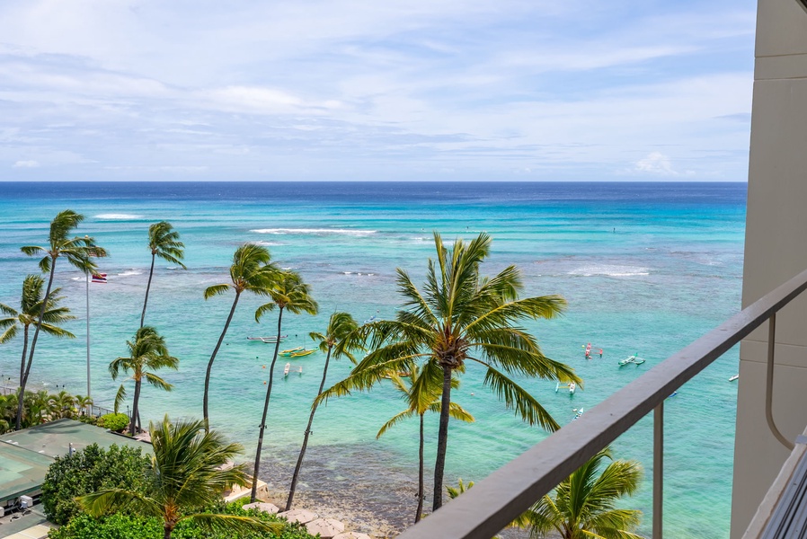 Unwind at sunset with sweeping coastal views—your personal balcony escape within the bedroom.