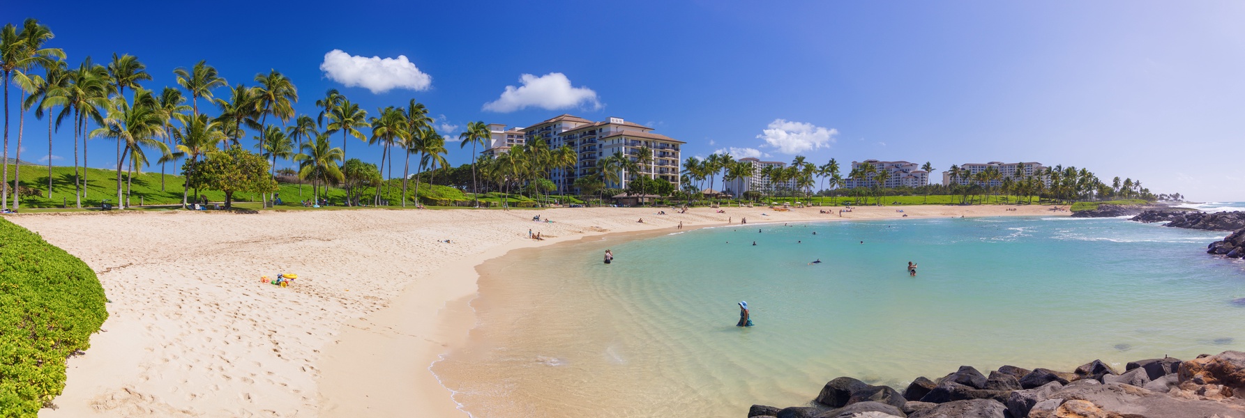 The private lagoon at Ko Olina is the perfect place for a relaxing afternoon in the sun.