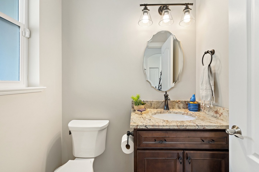 Step into a timeless elegance within this exquisite bathroom