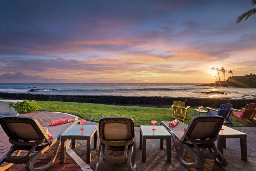 Settle into Adirondack chairs and watch the sun melt into the Pacific.