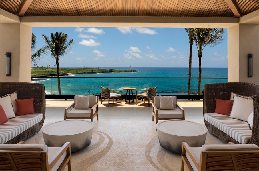 Breathtaking views of the south Kauai coastline surround virtually every space at Hokuala.