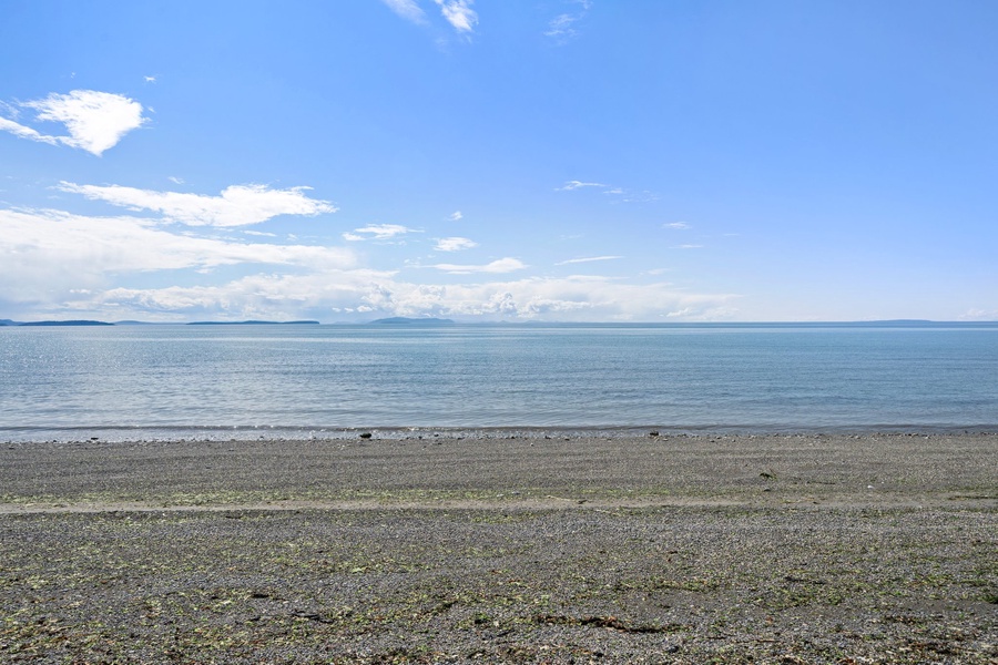 You'll enjoy private beach, and endless views.
