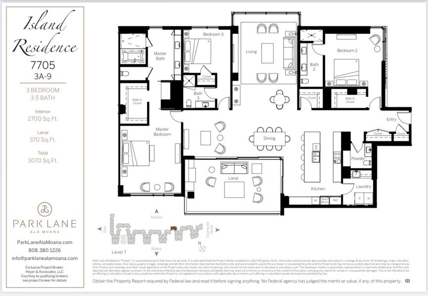 Park Lane Sky Resort Floor Plan