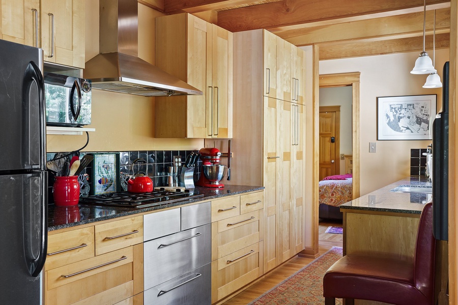 Prepared for any culinary adventure with a fully equipped kitchen