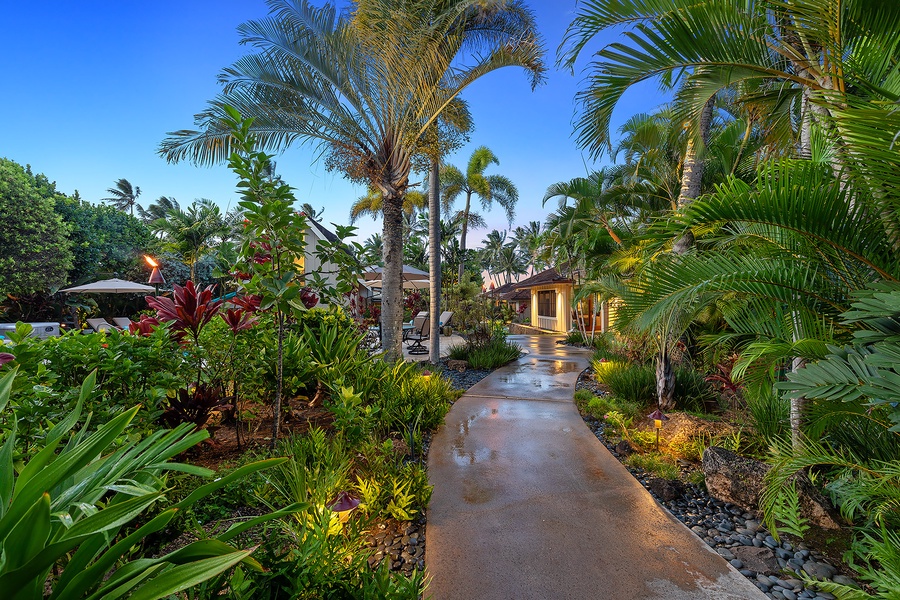 Twilight Tropical Gardens