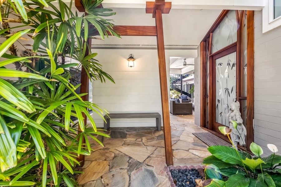 Entryway to Hale Ohana.