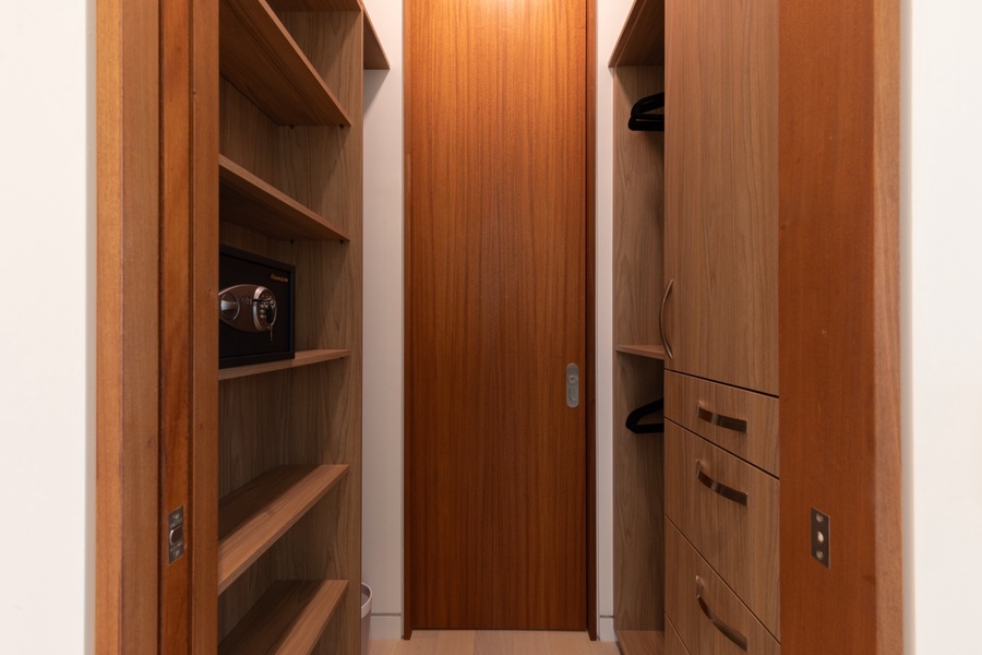 Organize in style with this spacious walk-in closet.