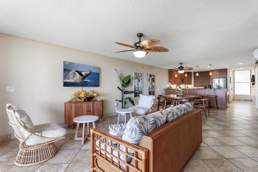 Open concept floorplan for seamless bond and connection.