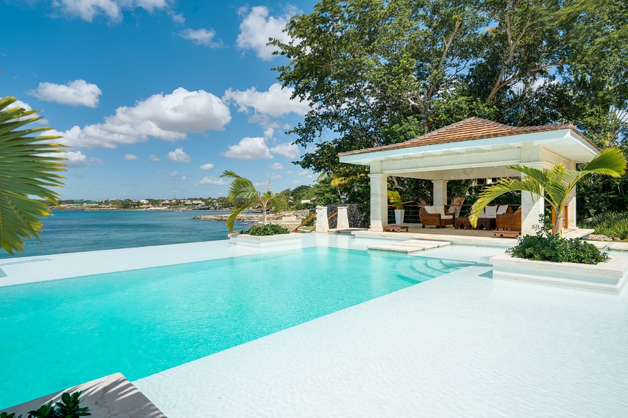 Take a refreshing dip in the pool.