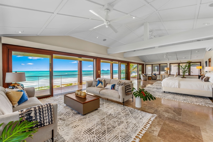 Primary Suite with 180-degree ocean and island views