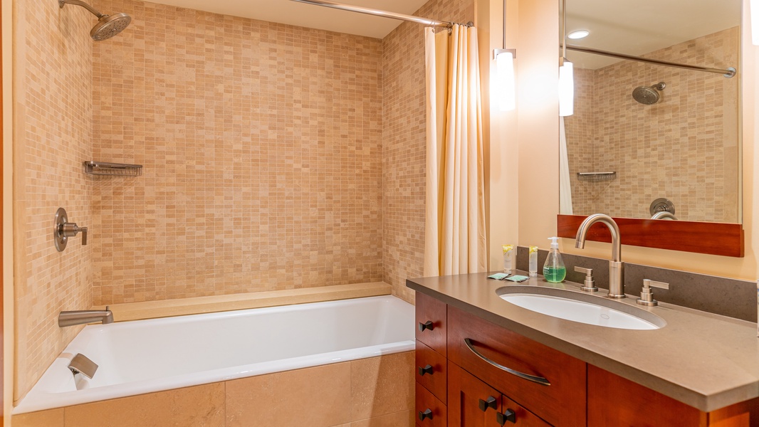 The second guest bathroom with all the amenities and comforts of home.