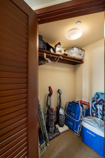 Plenty of storage for your getaway essentials.