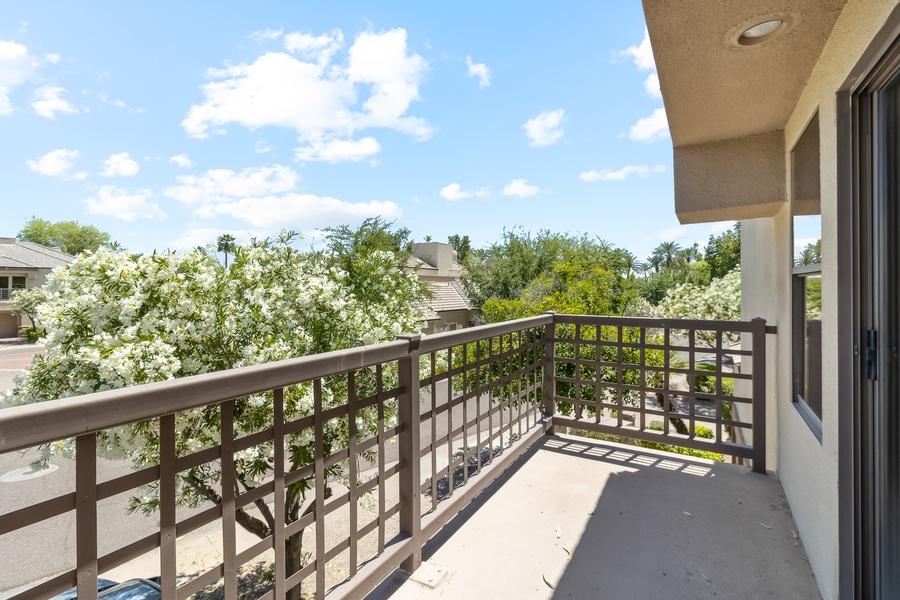 Step outside onto the private expanded patio and relax while enjoying the serene ambiance and breathtaking views.
