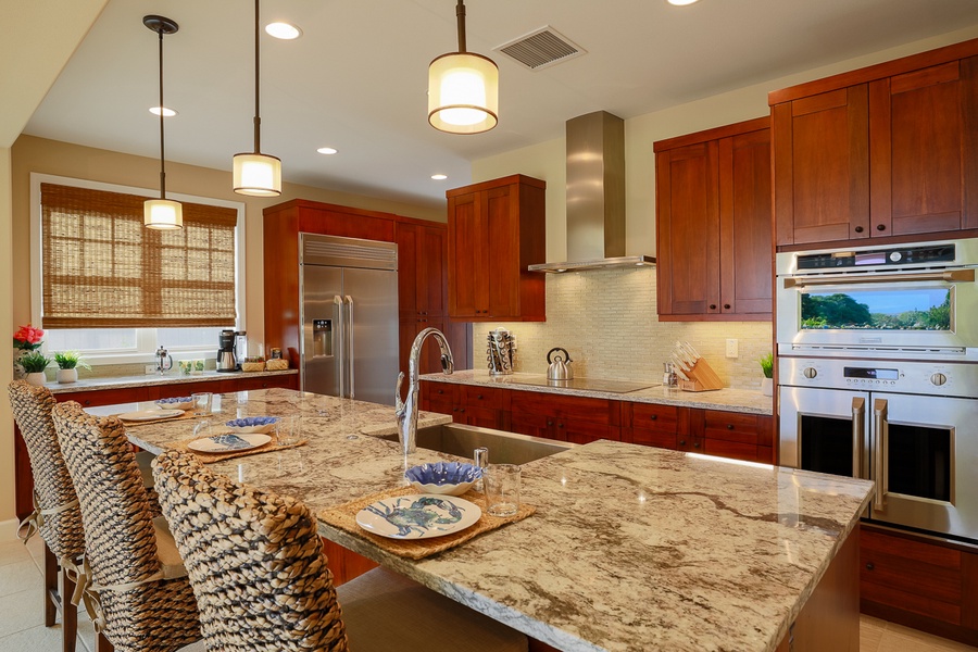 The kitchen has all the amenities your group needs