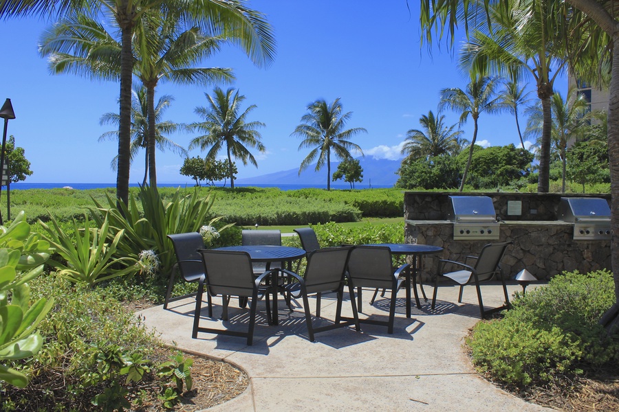 Enjoy tropical breezes and sweeping ocean views while dining outdoors at Honua Kai Konea 230.