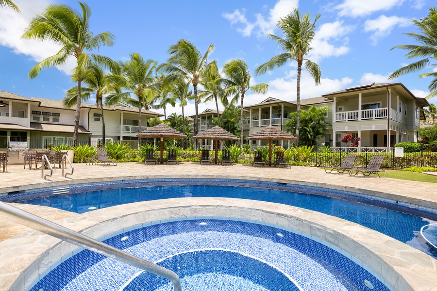 Cool off and unwind in one of the community’s sparkling pools surrounded by lush tropical landscaping.