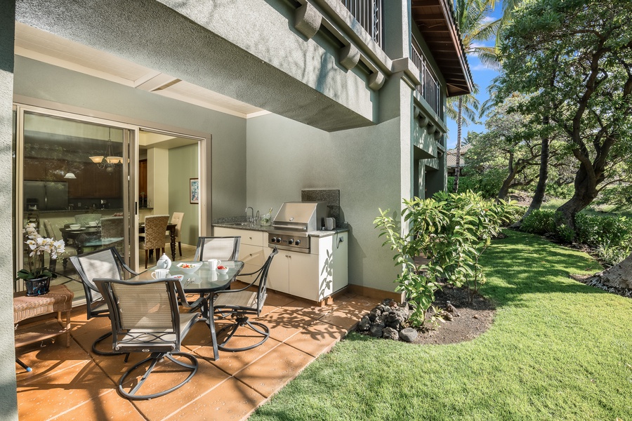 Grill island-style! Fire up the built-in BBQ on your private lanai—perfect for fresh-caught fish or sunset feasts.