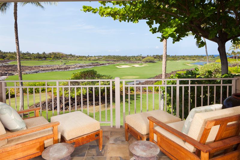 Spectacular views of the Hualalai Golf Course and Ocean