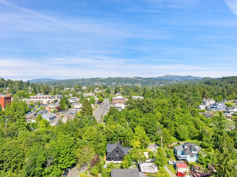 A bird’s-eye view of Fairhaven and the surrounding trails and town.