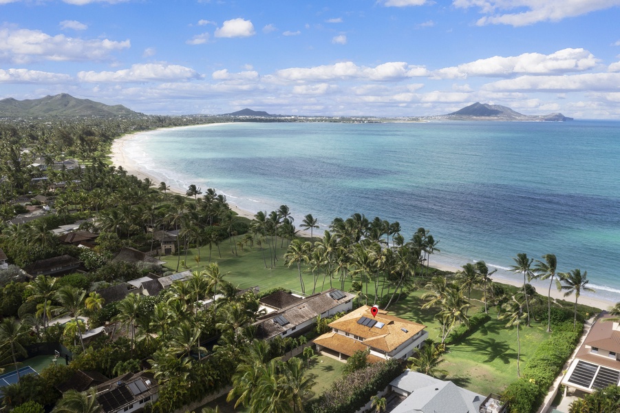 When you stay here, the beach is your backyard