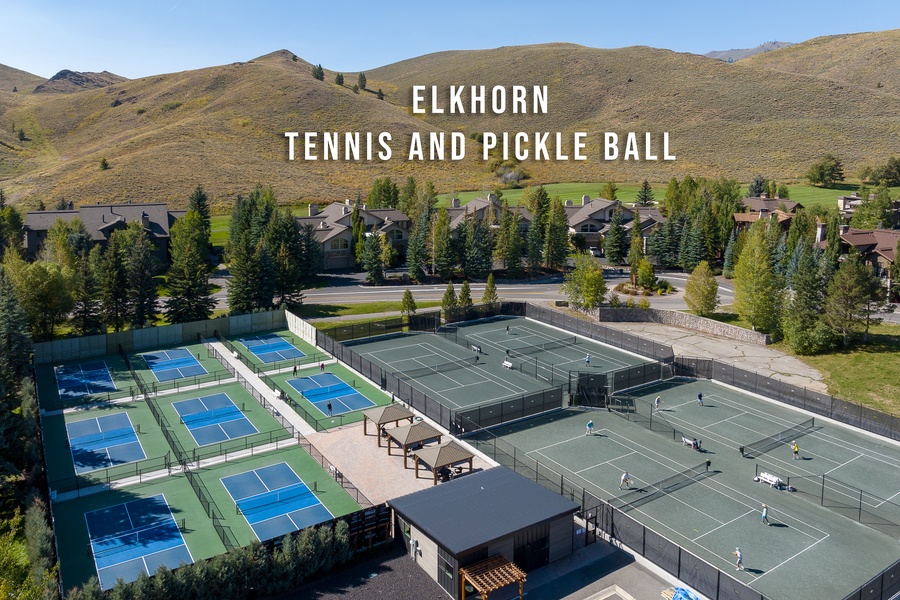 Serve up some fun at Elkhorn's Tennis and Pickle Ball courts.