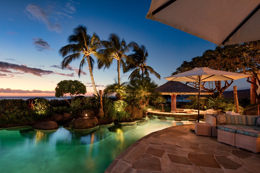 Bask in fabulous sunsets year-round from this epic home.