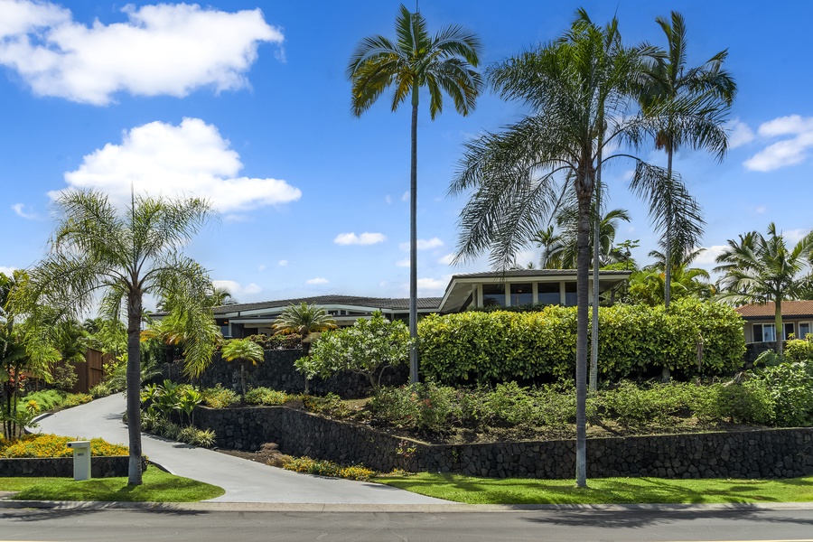 Driveway leading to the home