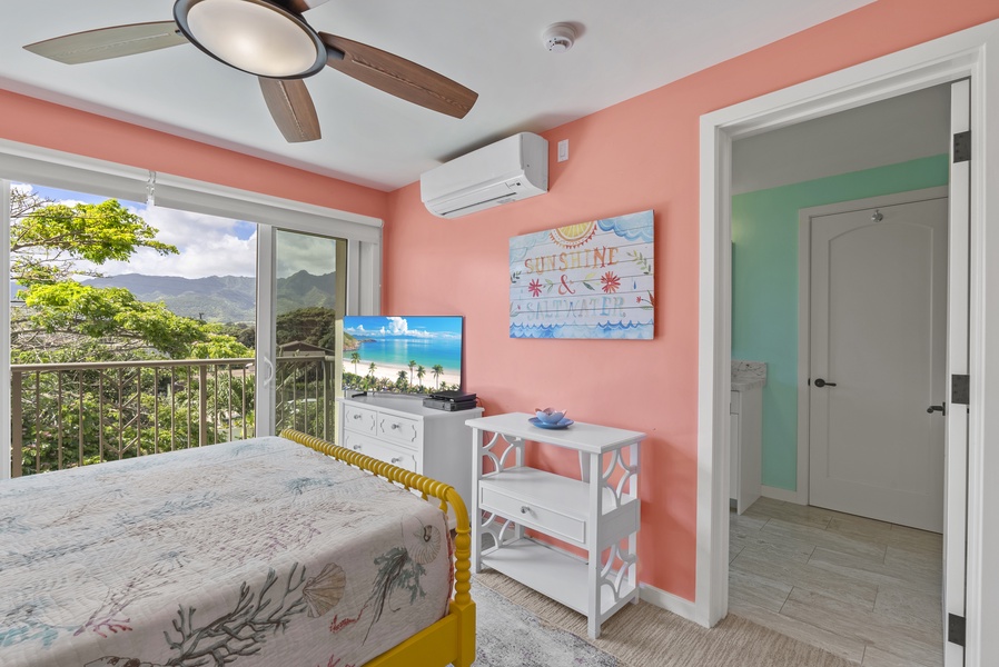 Mountain views from the Guest bedroom