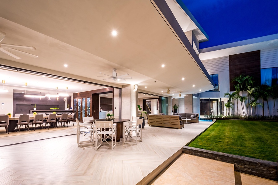 Indulge in open-concept living perfect for entertaining and enjoying the ocean breeze.