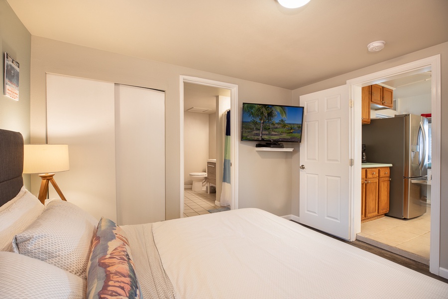 Primary Bedroom off the kitchen