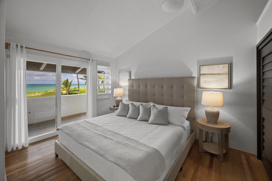Guest Bedroom 4 with king bed and ocean views