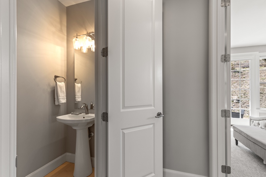 Powder room on main floor