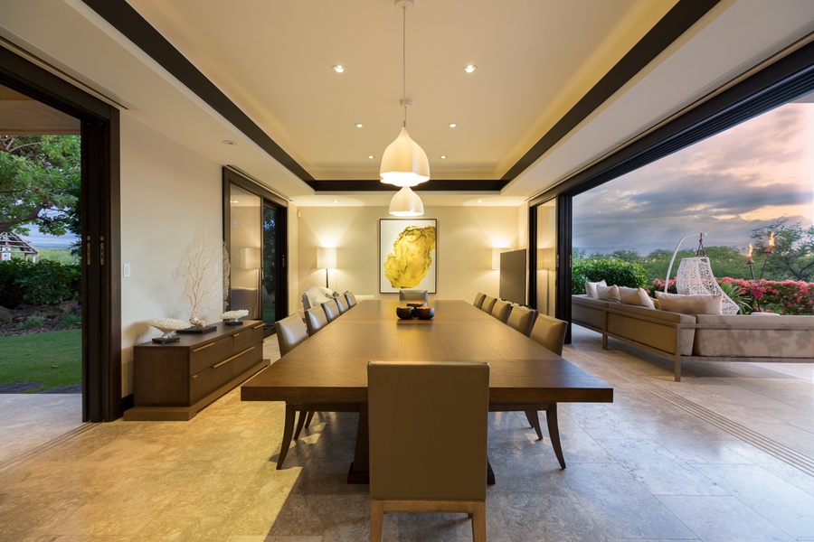 Formal dining space