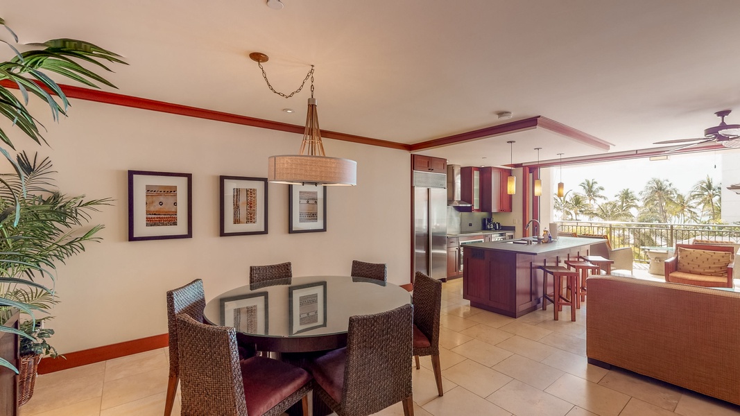 You will have spacious dining area with luxurious furnishings.