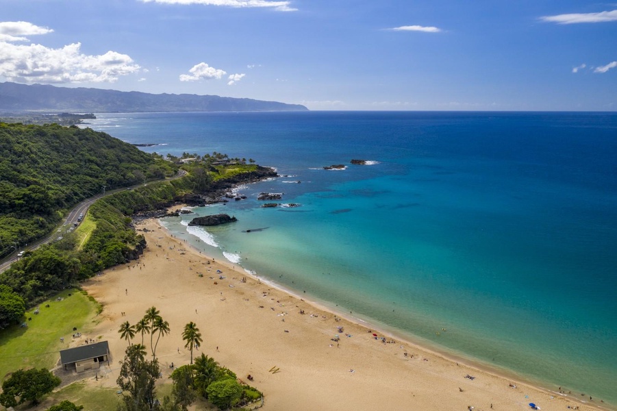 Golden Sands of Waimea Bay, just a short drive away!